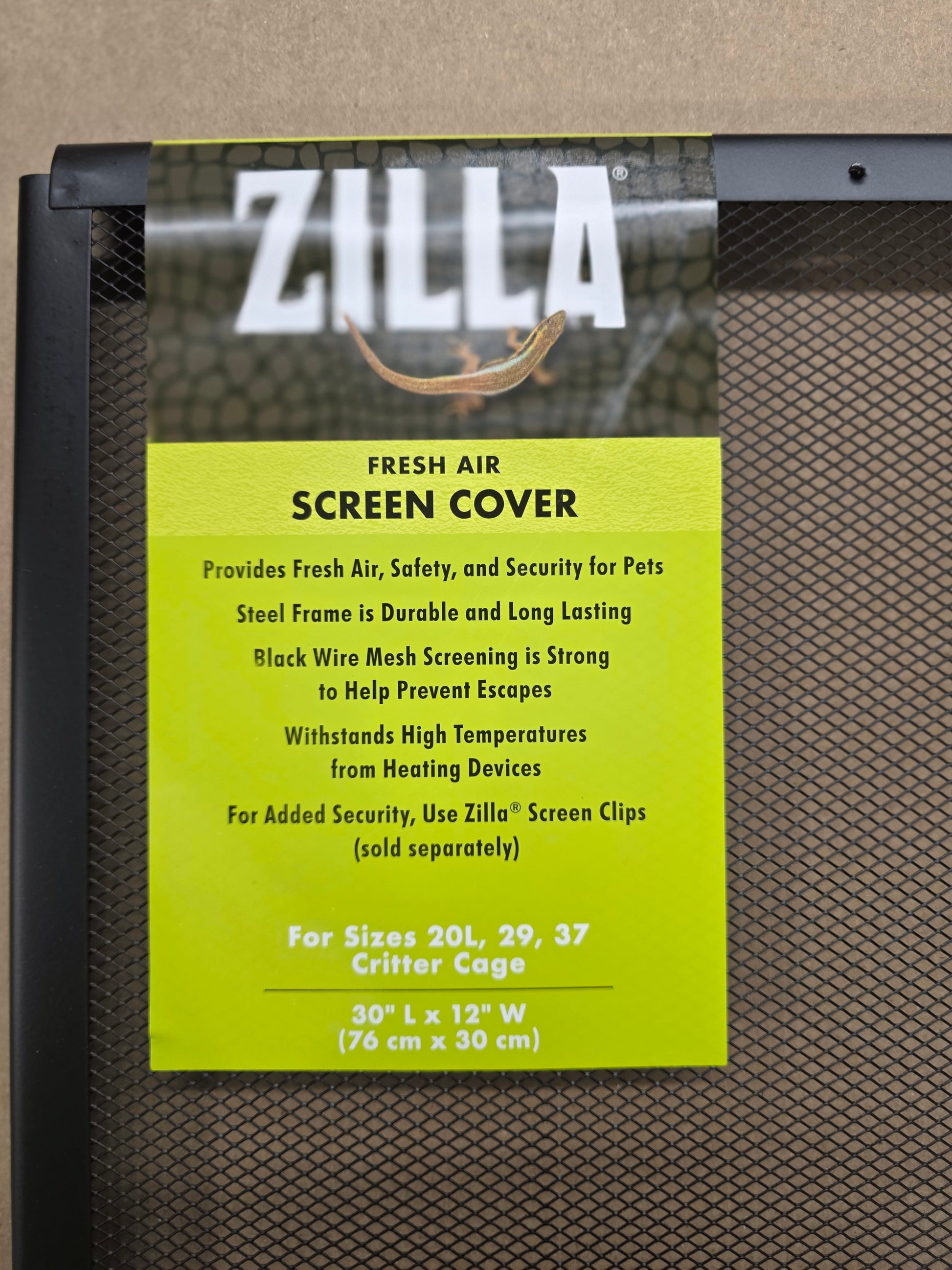 ZILLA Fresh Air Screen Cover 30"x12" - The Chaotic Grind Store