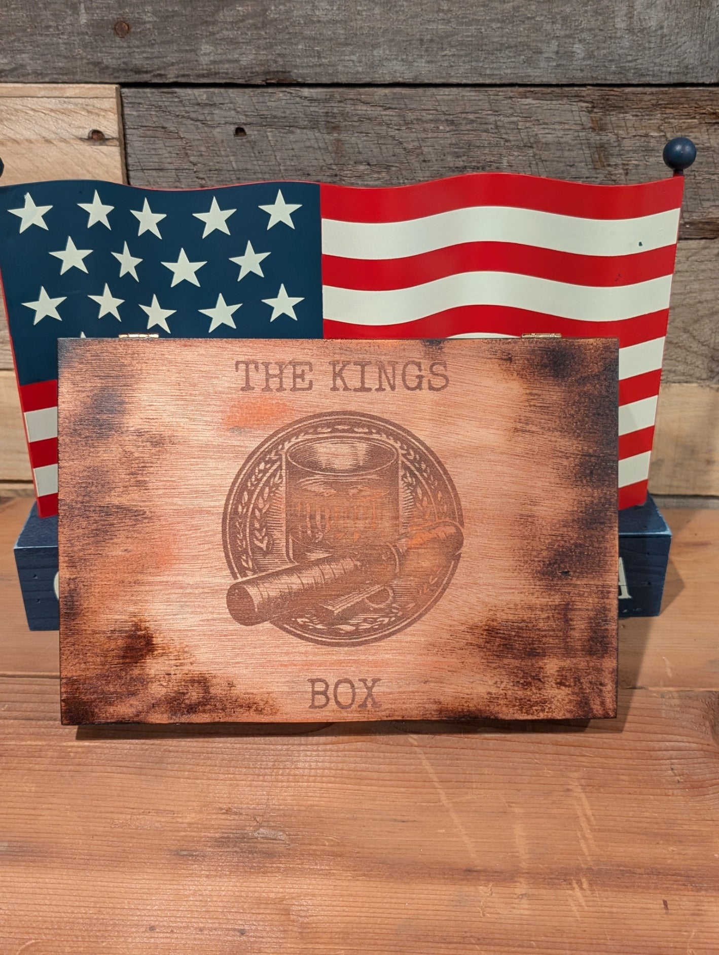 Cigar and Whisky Cigar Box