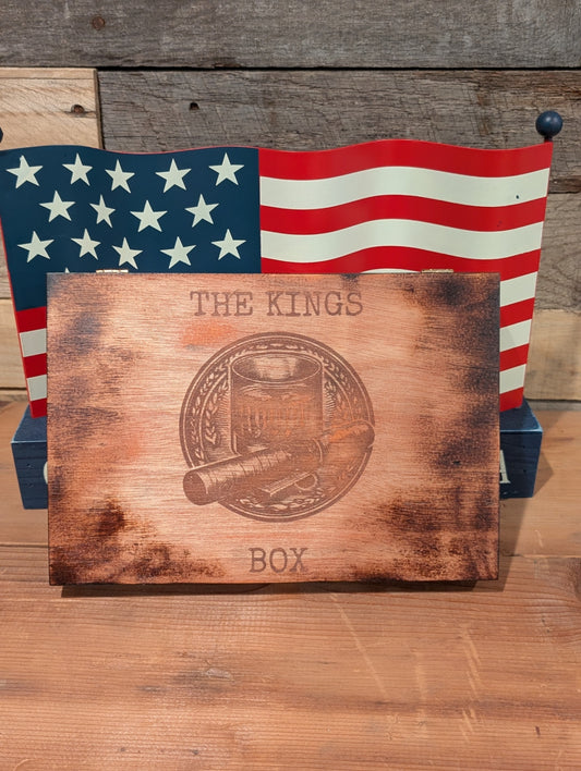 Cigar and Whisky Cigar Box