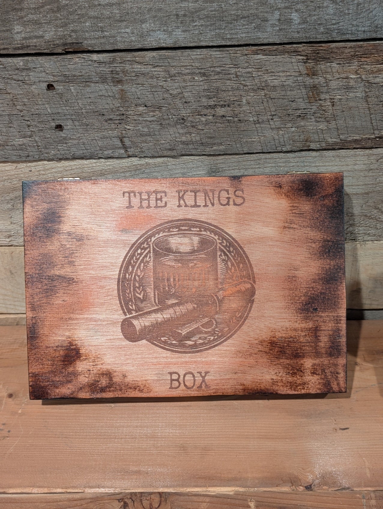 Cigar and Whisky Cigar Box