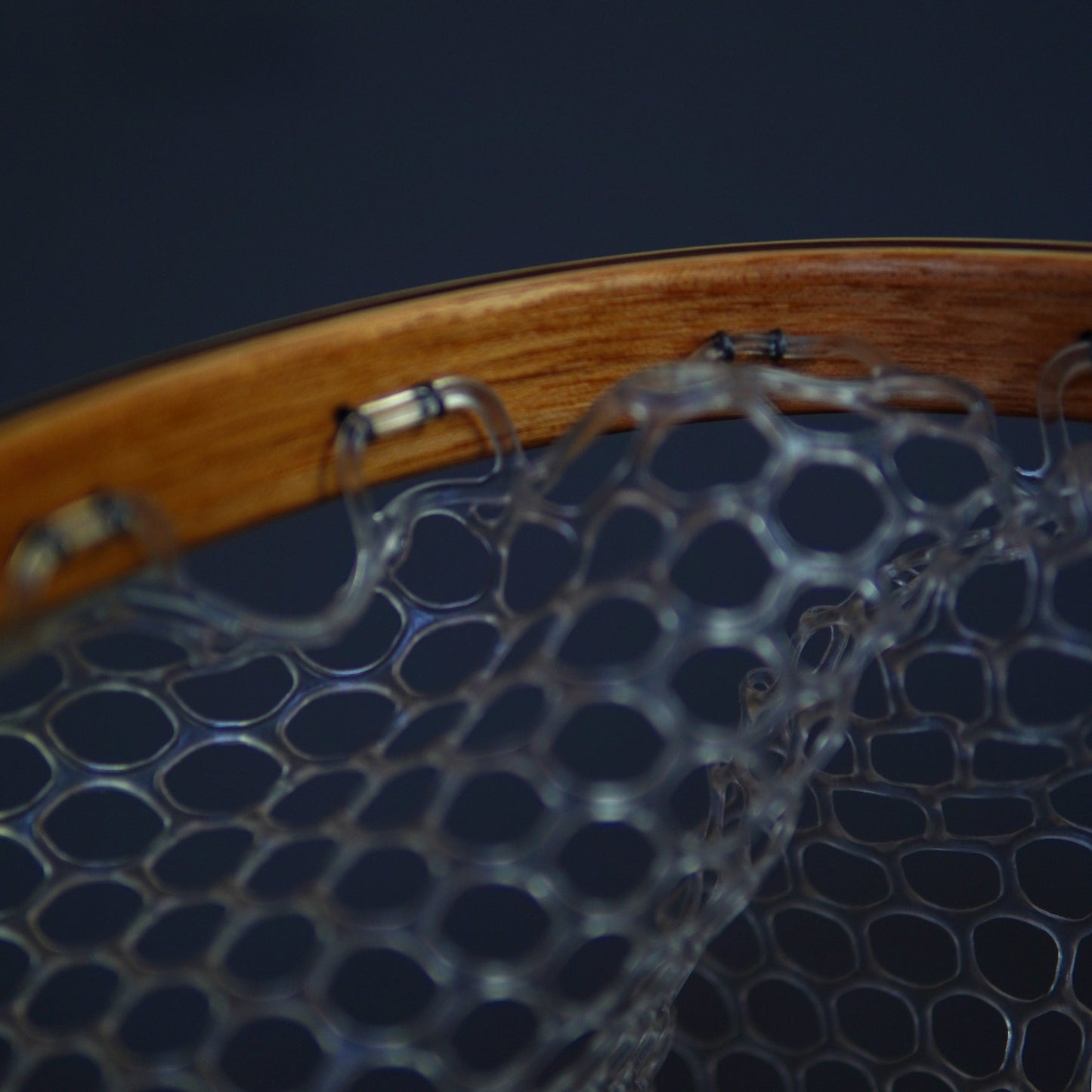 Little Dipper 12"x8" - Brown Trout Engraved - Natural Fly Fishing Traditional Landing Net - Handcrafted & Made in USA